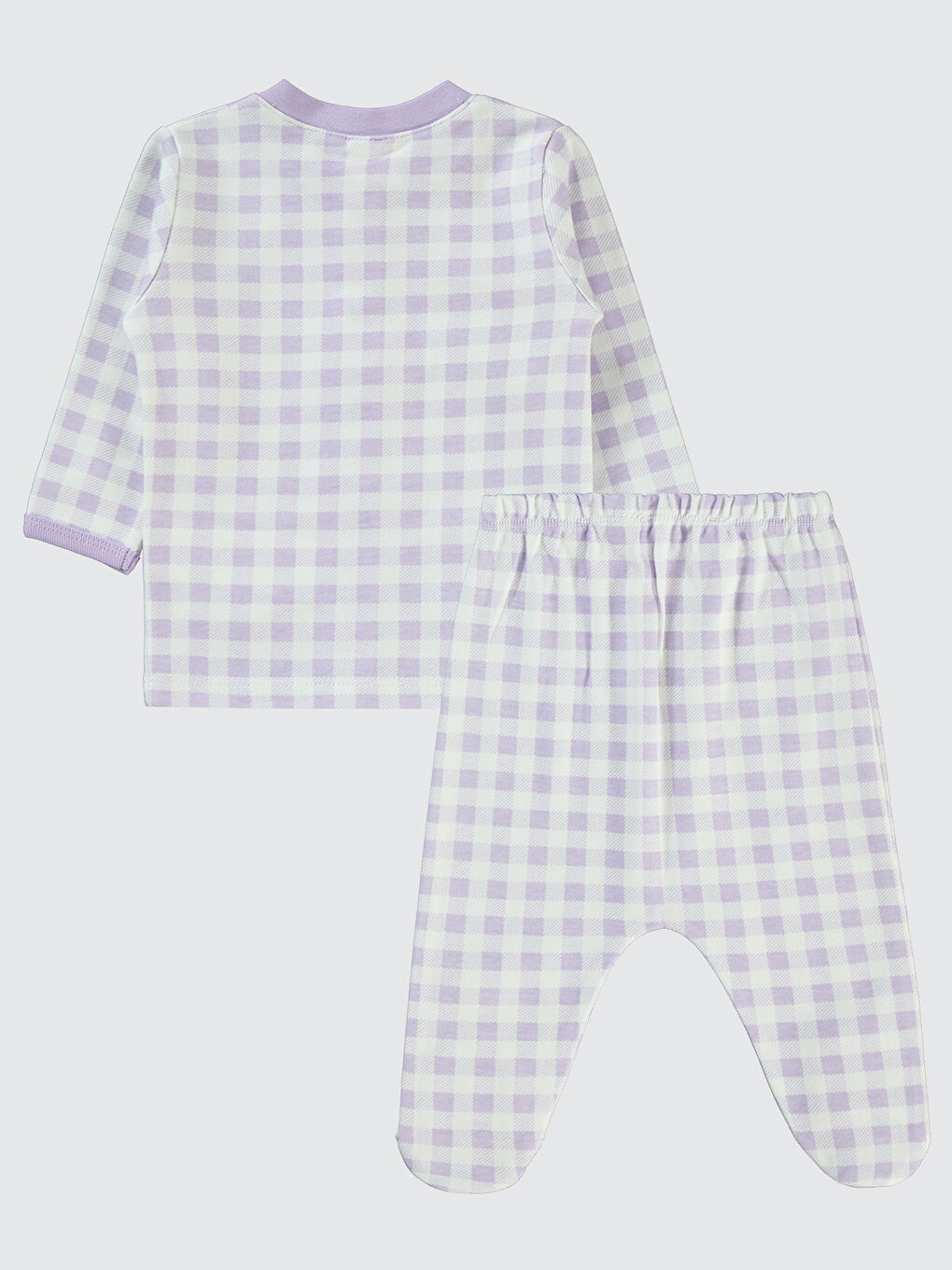 Baby Kız Bebek Pijama Takımı 1-6 Ay Lila-1