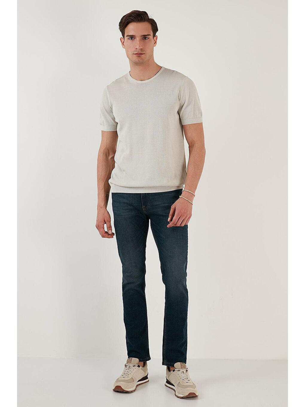 Buratti Lacivert Pamuklu Regular Fit Normal Bel Boru Paça Jeans 2202F11PARMA - 3