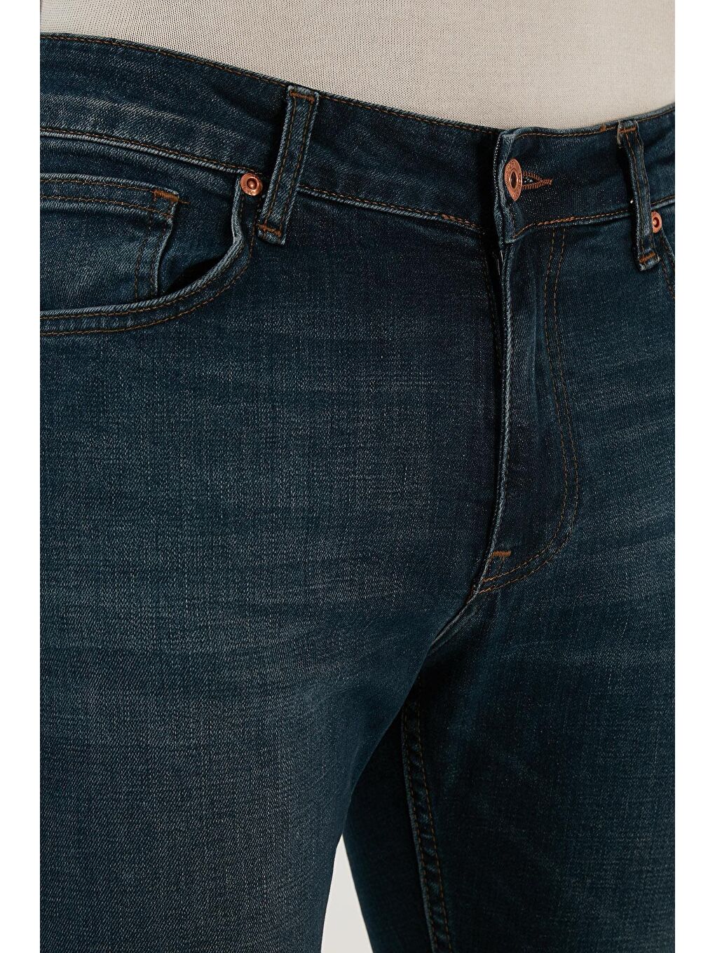 Buratti Lacivert Pamuklu Regular Fit Normal Bel Boru Paça Jeans 2202F11PARMA - 4