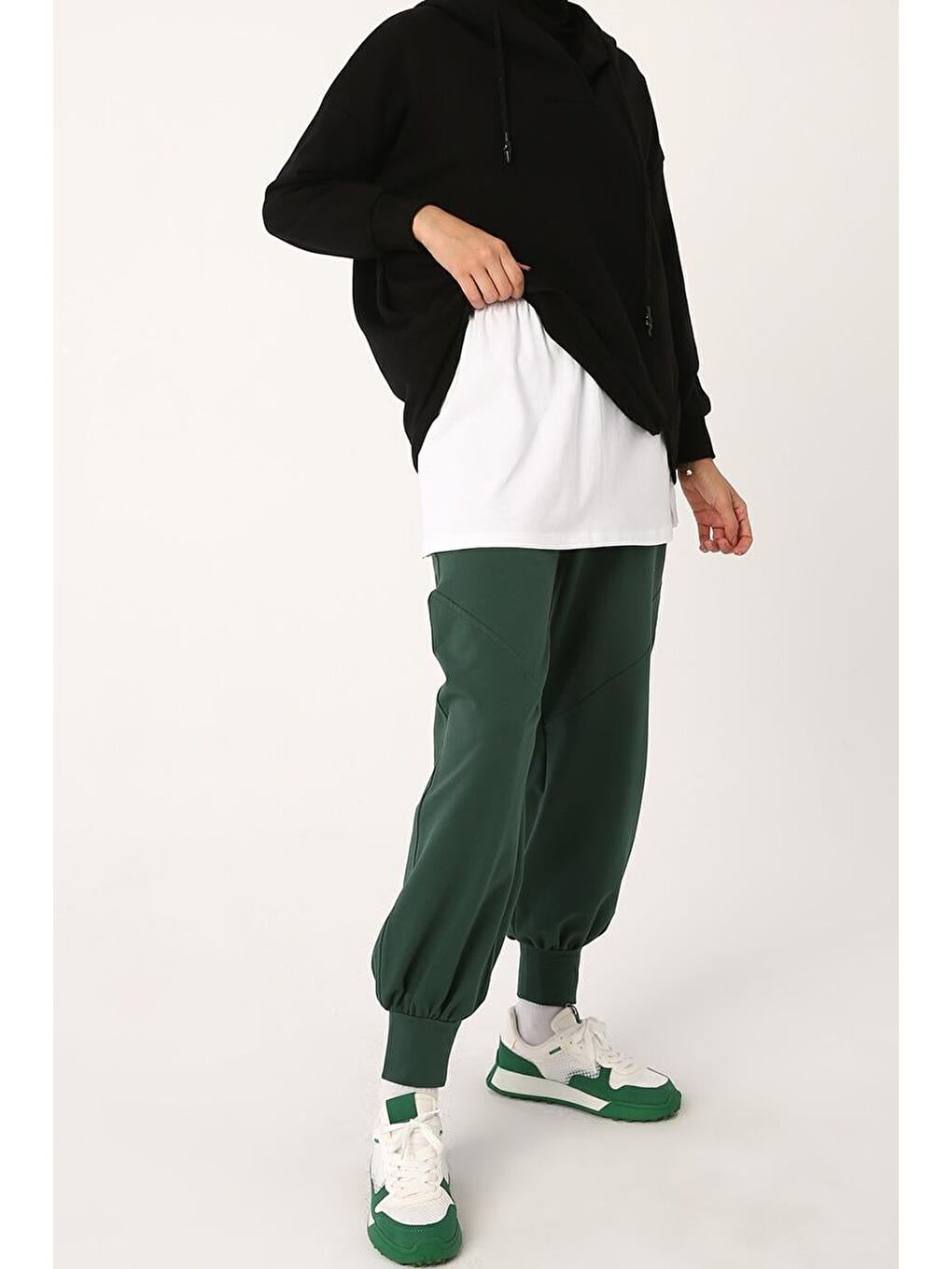 Beyaz Pamuklu Penye Kısa İçlik Etek