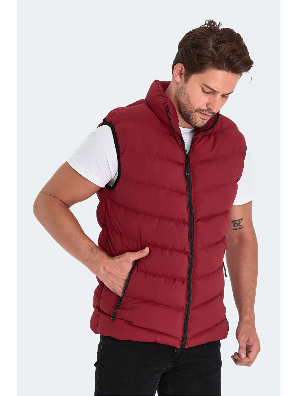 SLAZENGER HIDRO Erkek Yelek Bordo - 3