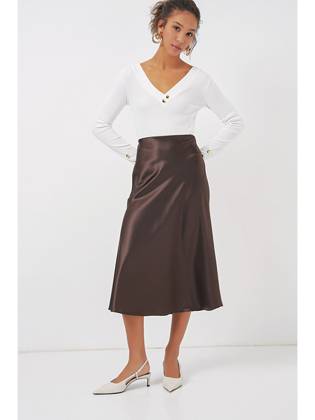 923 Uzun Kollu Body - Beyaz-2