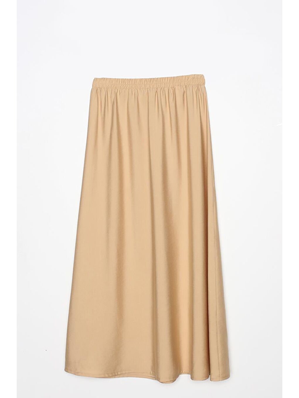 Sarı-Kolyeli Büzgülü Kollu Rahat Kalıp Etekli Takım-7