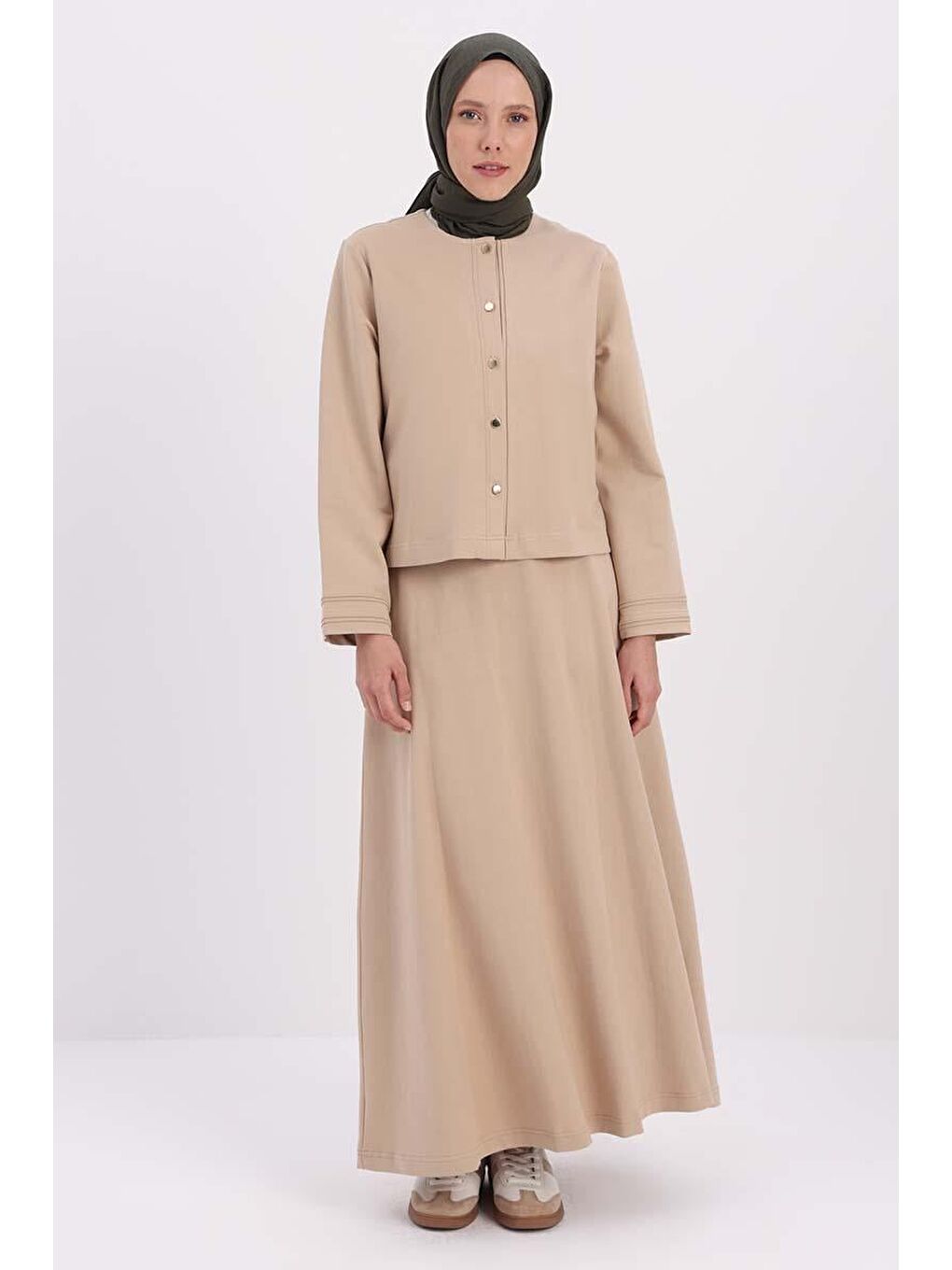 Bej-Hırkalı Etekli Takım-1