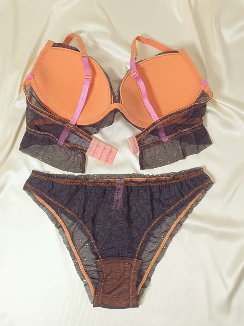 Siyah Kadın Dantelli Tüllü 2 Takım 2 Li Set Bb2146-3