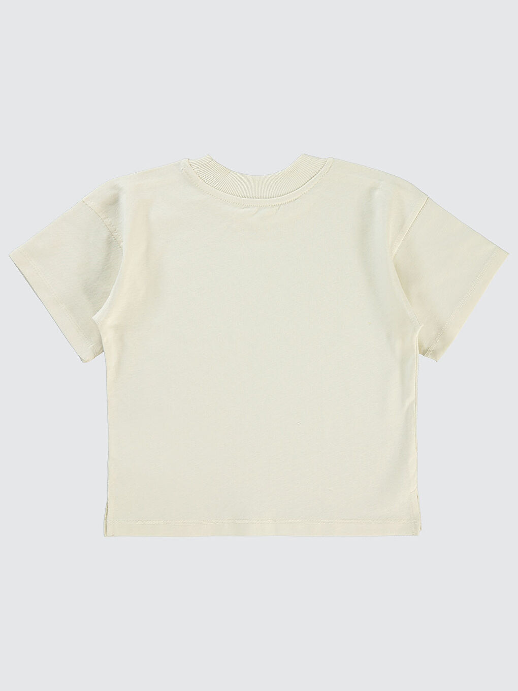 Bej Boys Erkek Çocuk Oversize Tişört 2-5 Yaş Fil Dişi-1