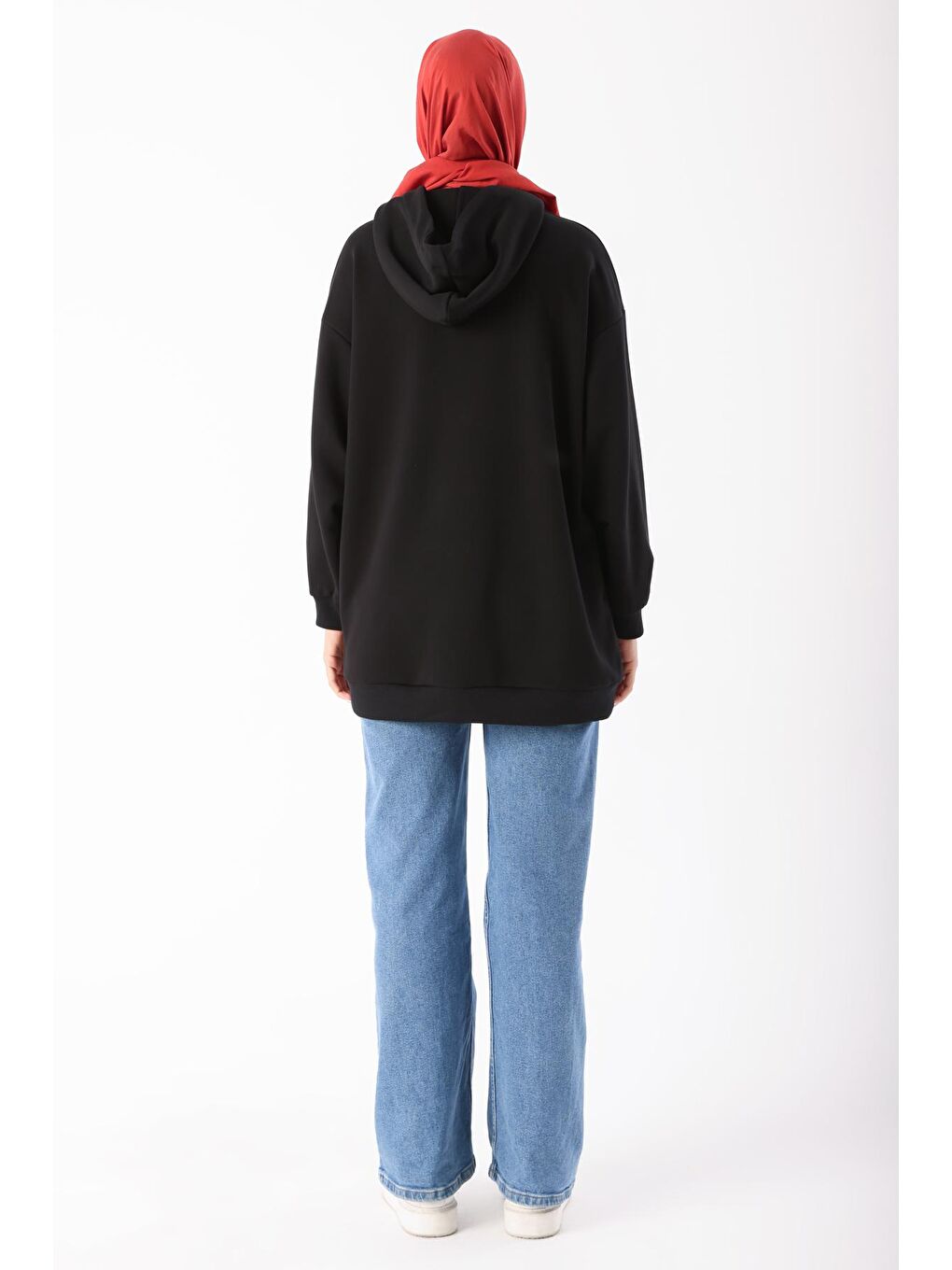 ALLDAY Siyah Kanguru Cepli Oversize Sweatshirt - 3