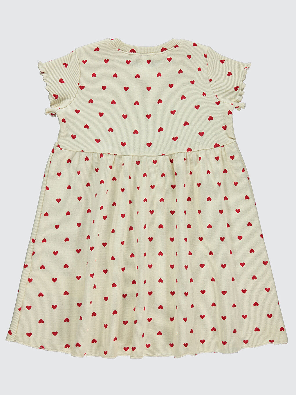 Bej Girls Kız Çocuk Elbise 2-5 Yaş Fil Dişi-1