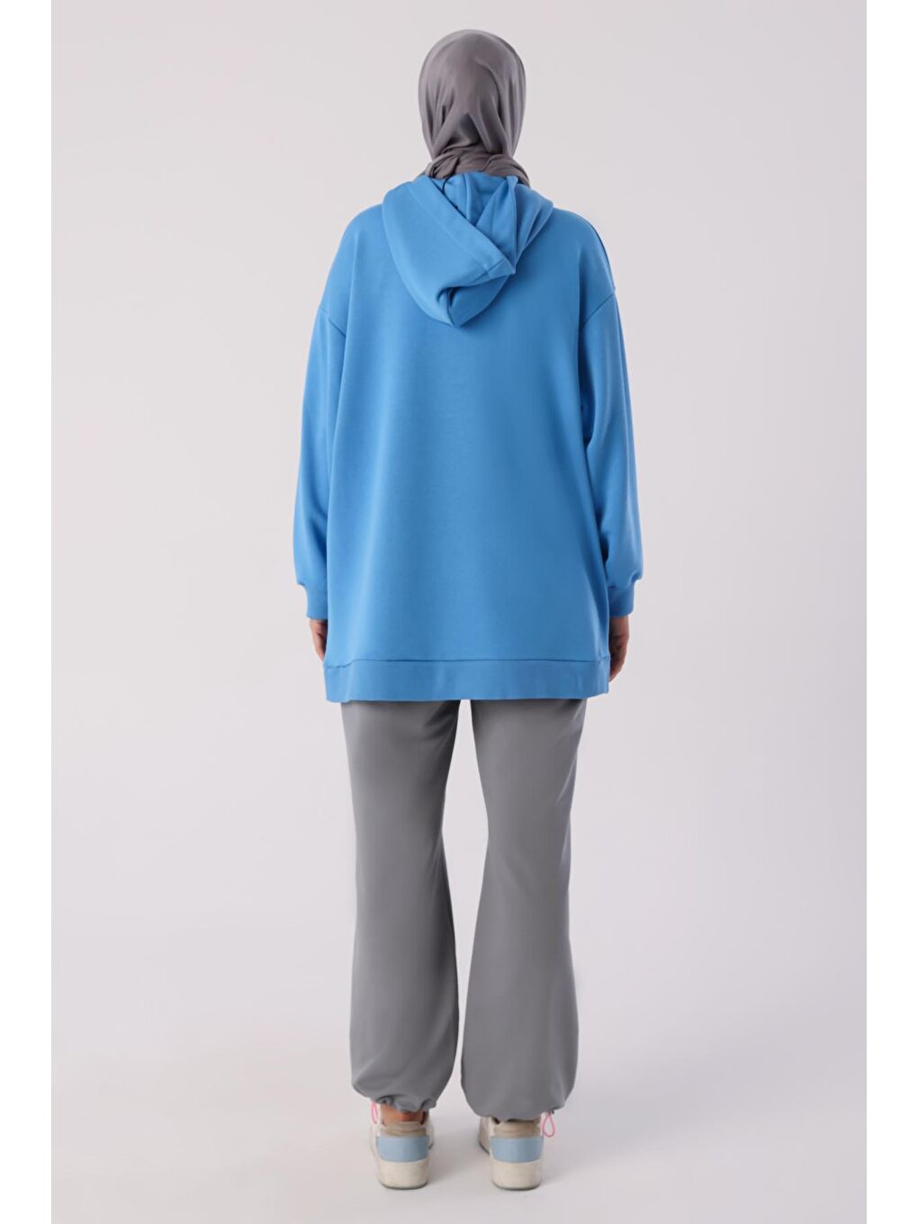 ALLDAY Mavi Kanguru Cepli Oversize Sweatshirt - 3