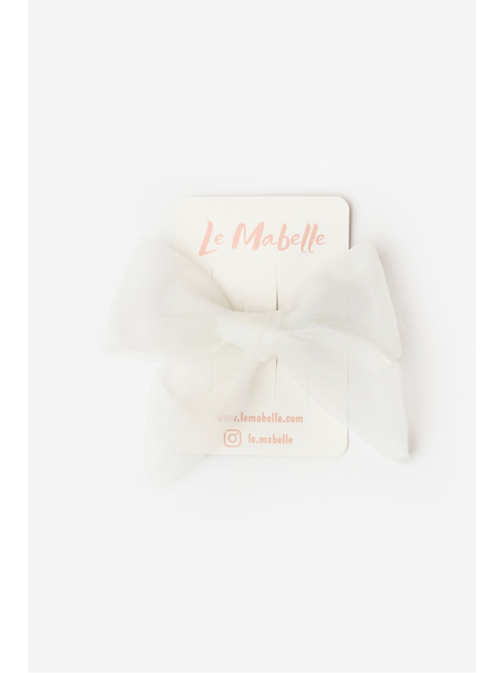 Beyaz Bağlama Tül Fiyonk Kız Çocuk Klips Toka