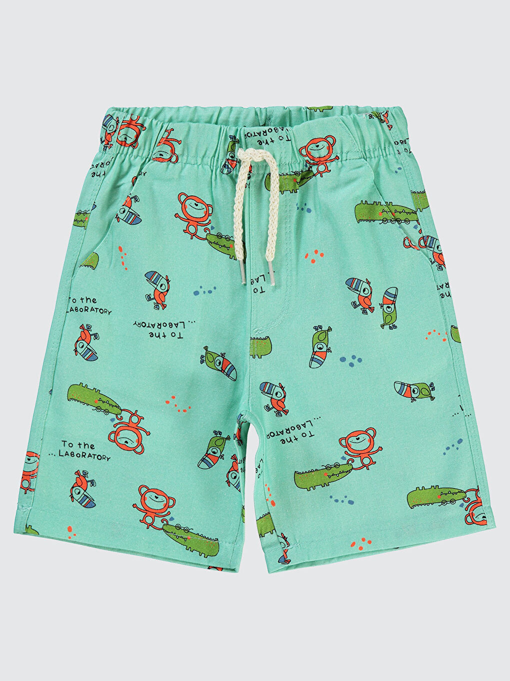 Yeşil Boys Erkek Çocuk Şort 2-5 Yaş Mint