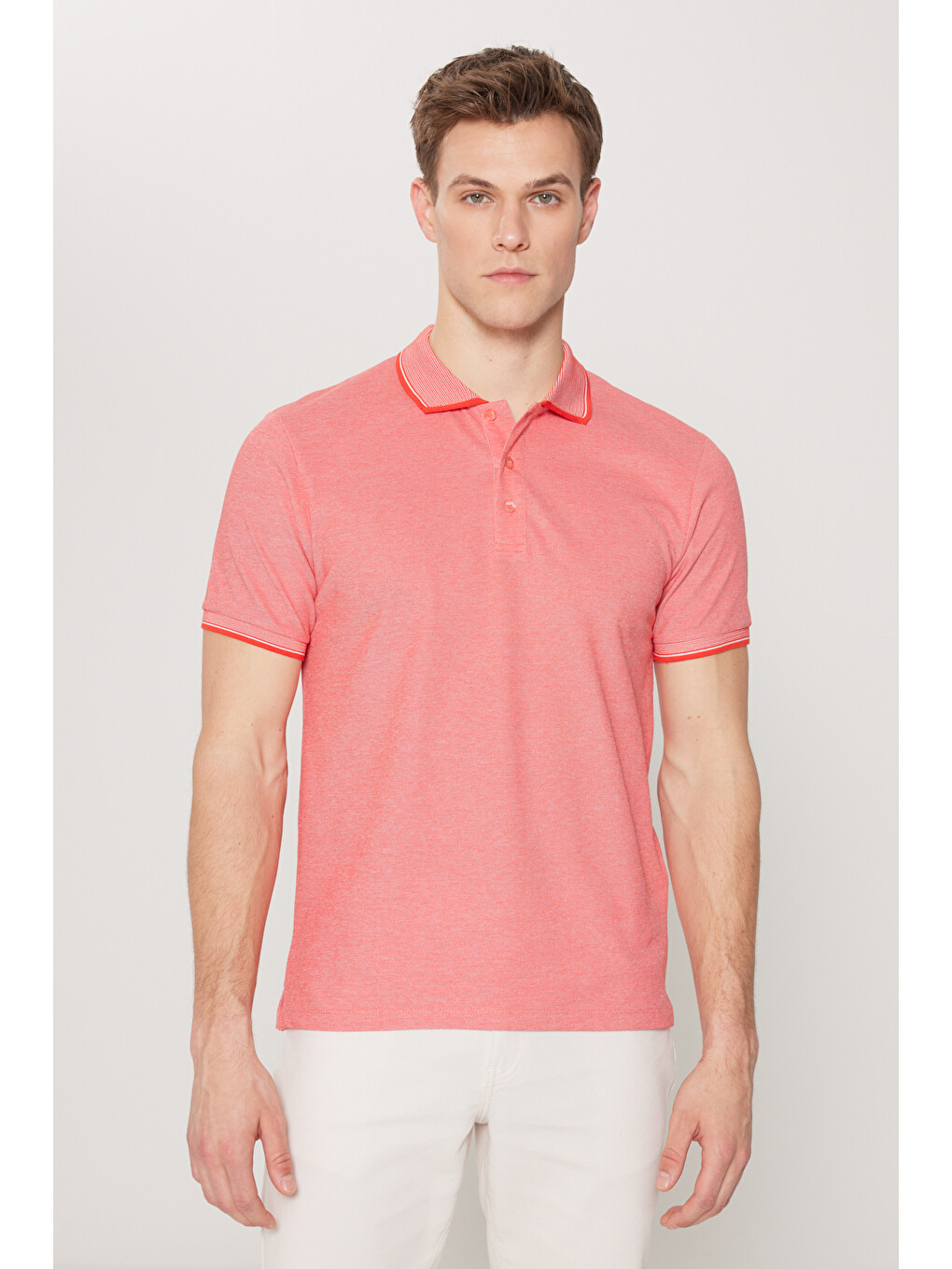 Siyah Erkek Sıyah-narcıcegı-sarı-lacıvert-lacı 5'li Paket Pamuklu Kumaş Slim Fit Polo Yaka Tişört-9
