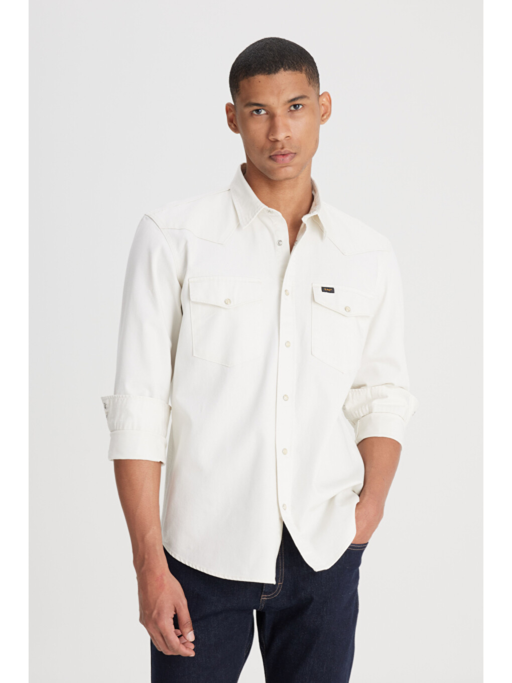 Loose Fit Rahat Kesim %100 Pamuk Bej Gömlek