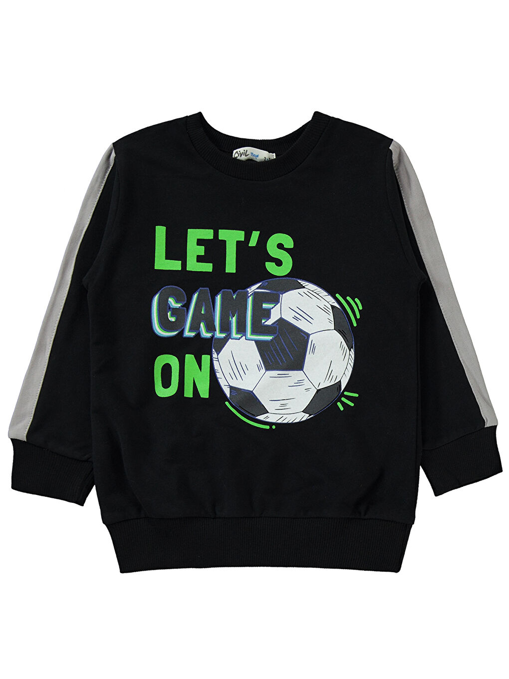 Erkek Çocuk Eşofman Takımı 2-5 Yaş Siyah-2