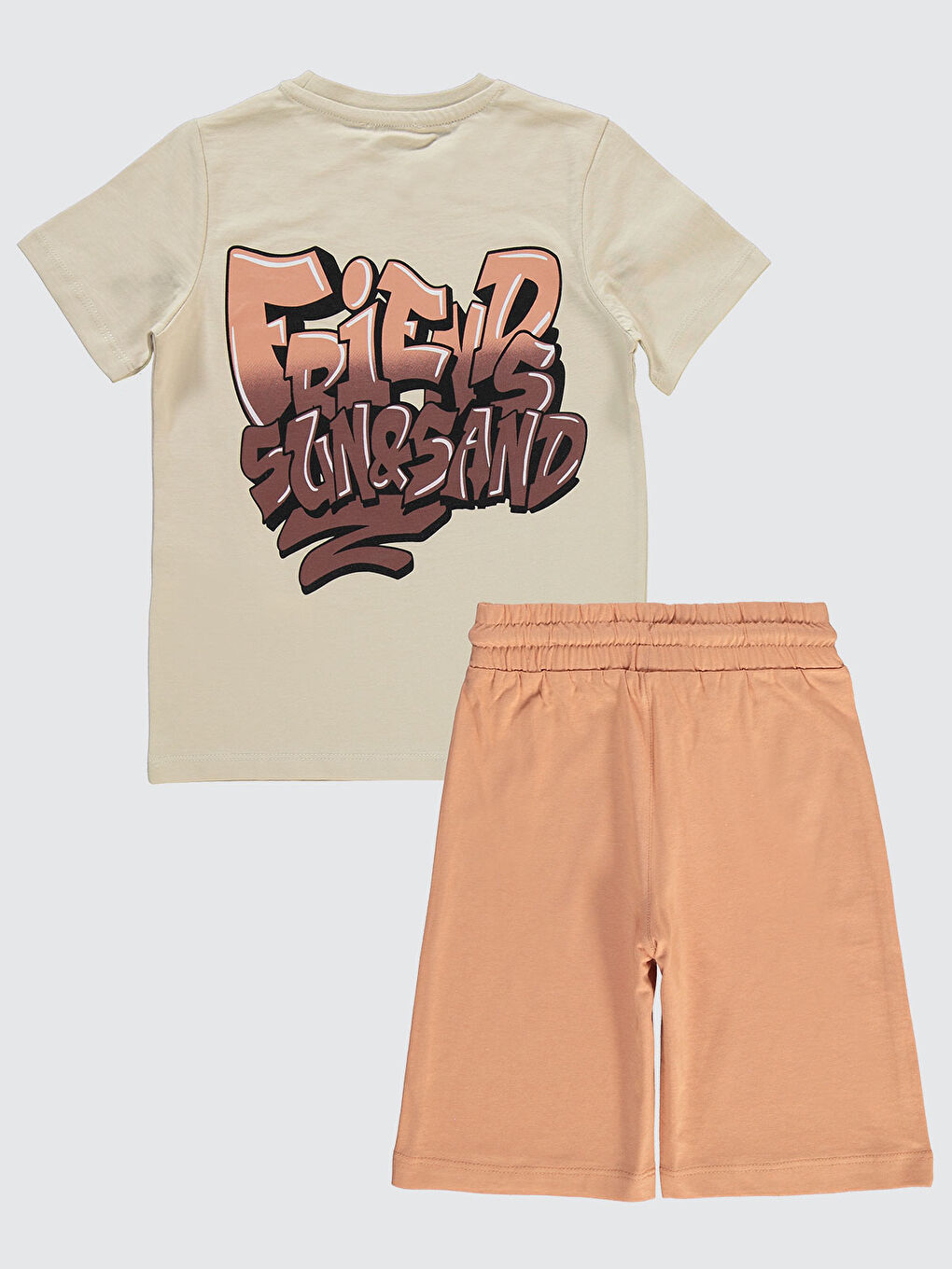 Bej Boys Erkek Çocuk Takım 6-9 Yaş Taş-1