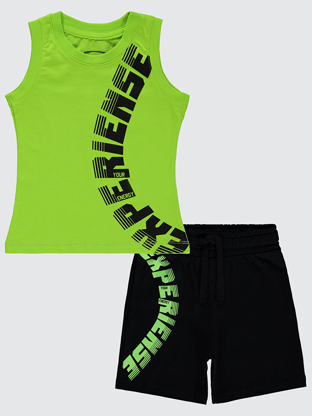 Sarı Boys Erkek Çocuk Takım 2-5 Yaş Limon Yeşili