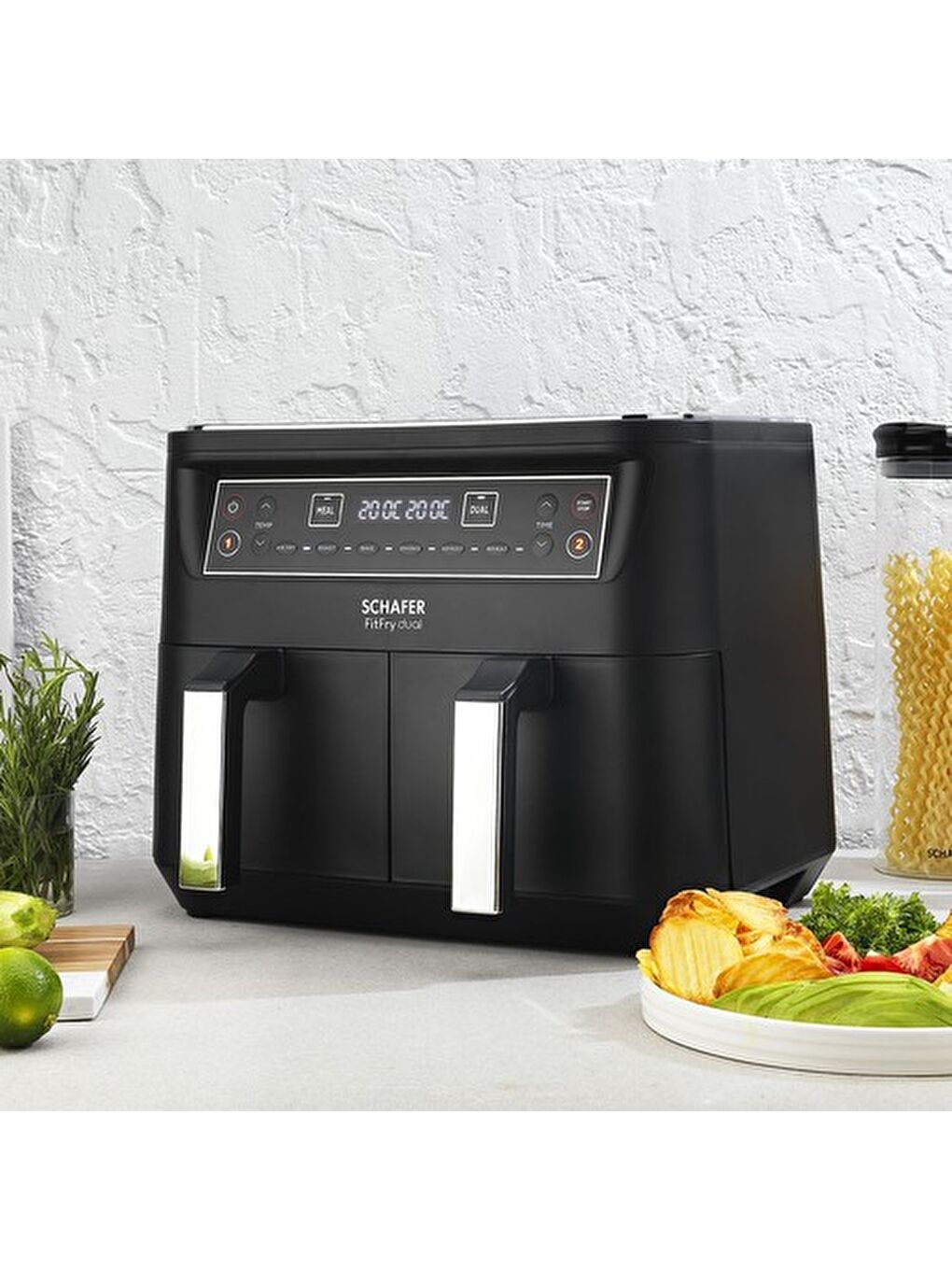 Thermochef Dual Dijital Airfryer/Sıcak Hava Fritözü