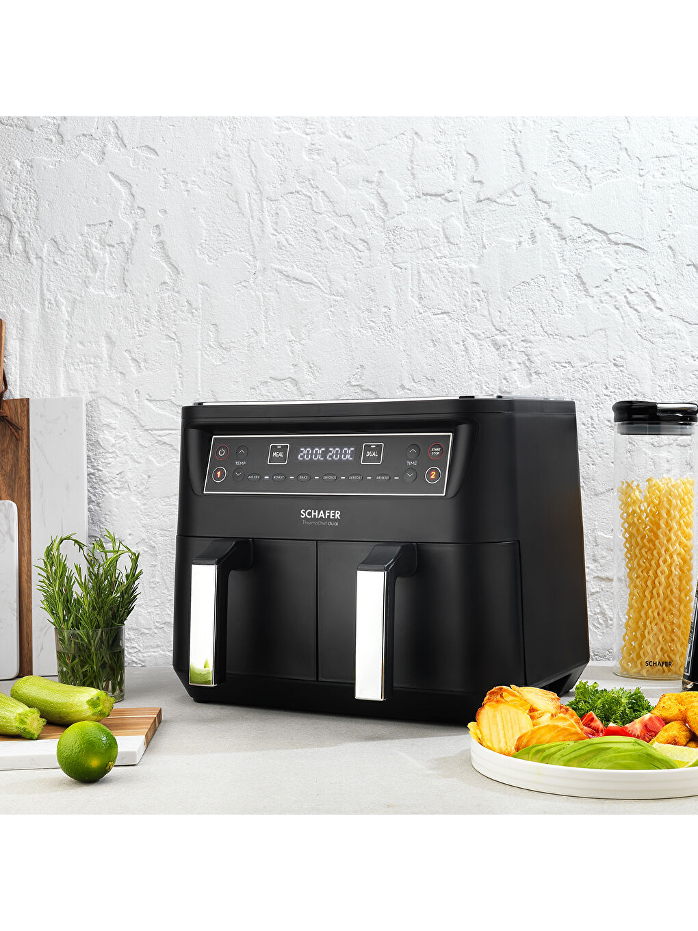 Thermochef Dual Dijital Airfryer/Sıcak Hava Fritözü-1