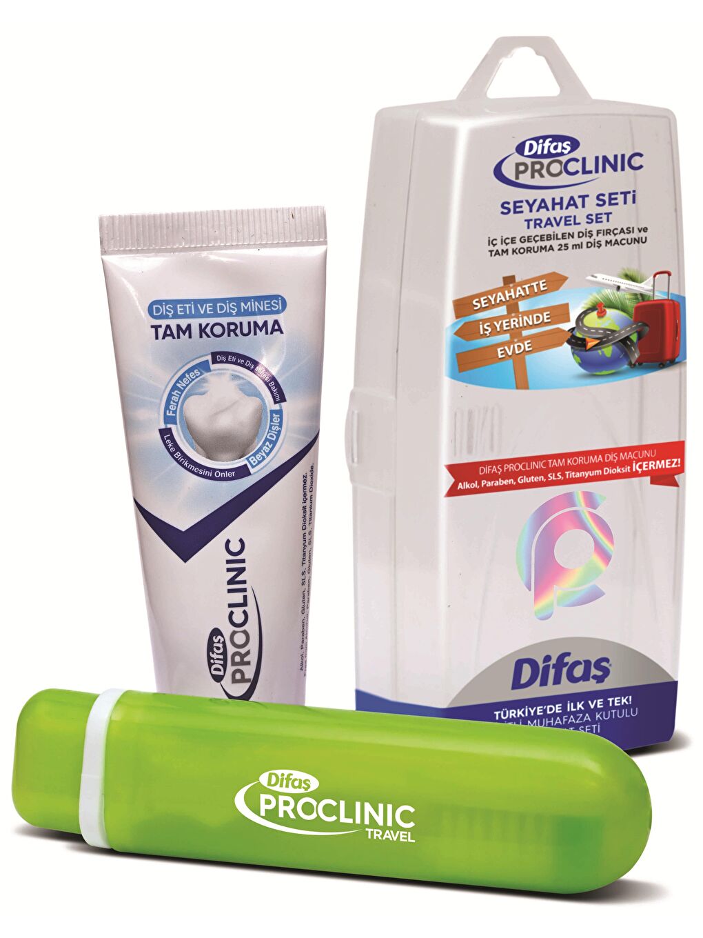 Pro Clinic Diş Fırçası ve Diş Macunu 25 ml Kutulu Seyahat Diş Seti