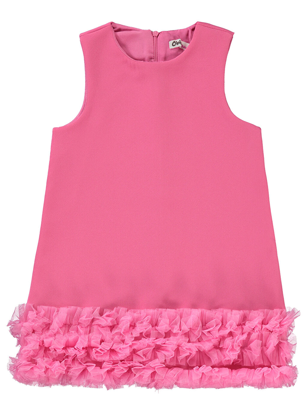 Girls Kız Çocuk Elbise 2-5 Yaş Fuşya-2