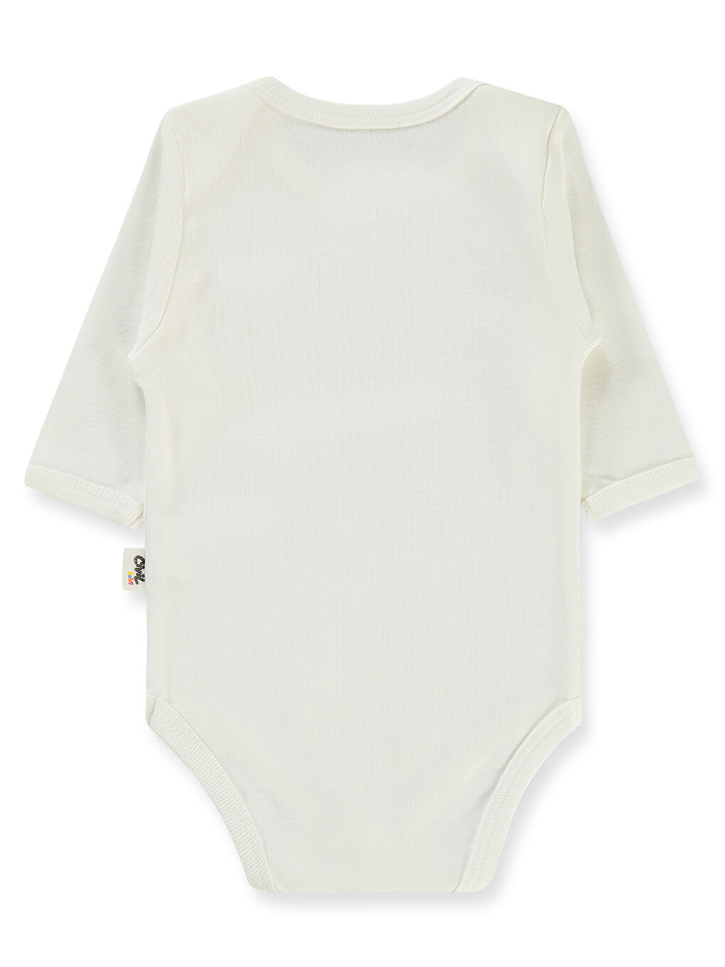 Baby Bebek Çıtçıtlı Badi 3-9 Ay Beyaz-2