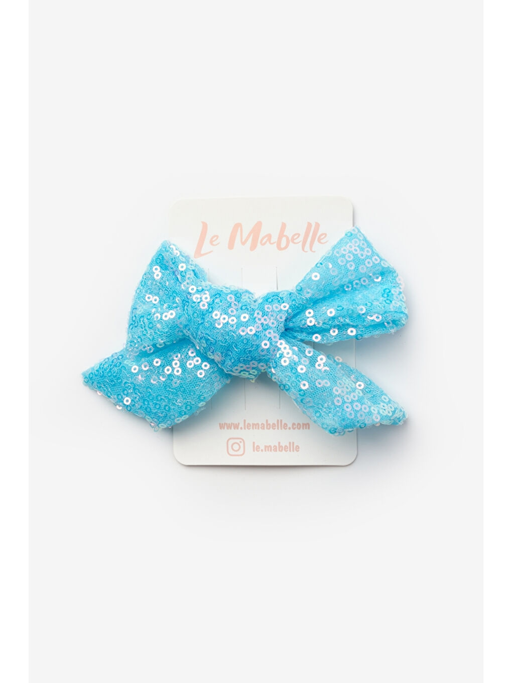 Mavi Payetli Kız Çocuk Klips Toka