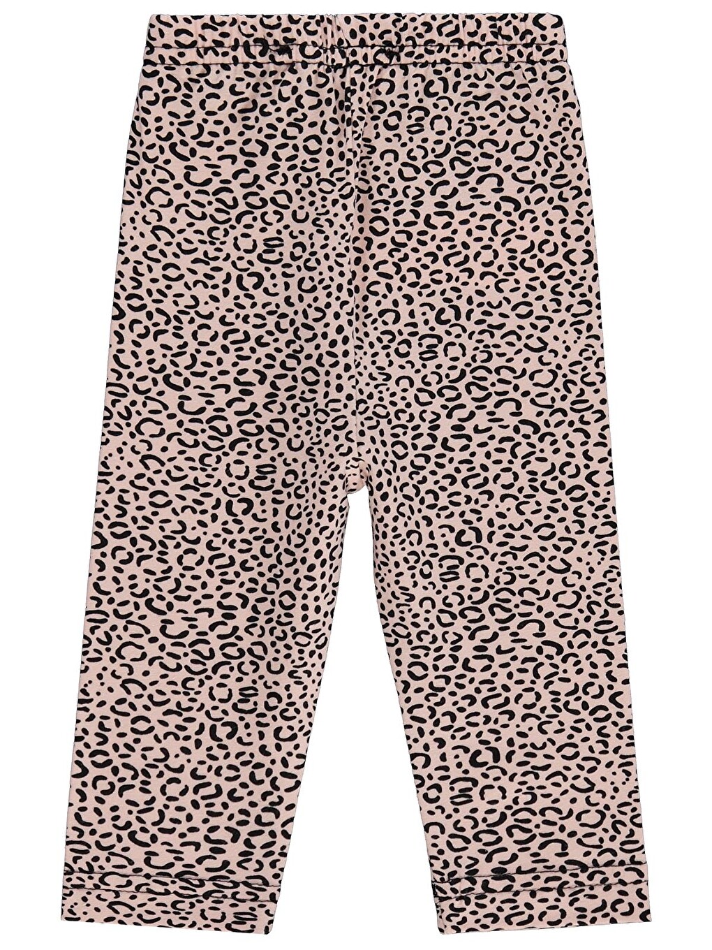 Baby Leopar Baskılı 6-18 Ay Tayt - Siyah-1