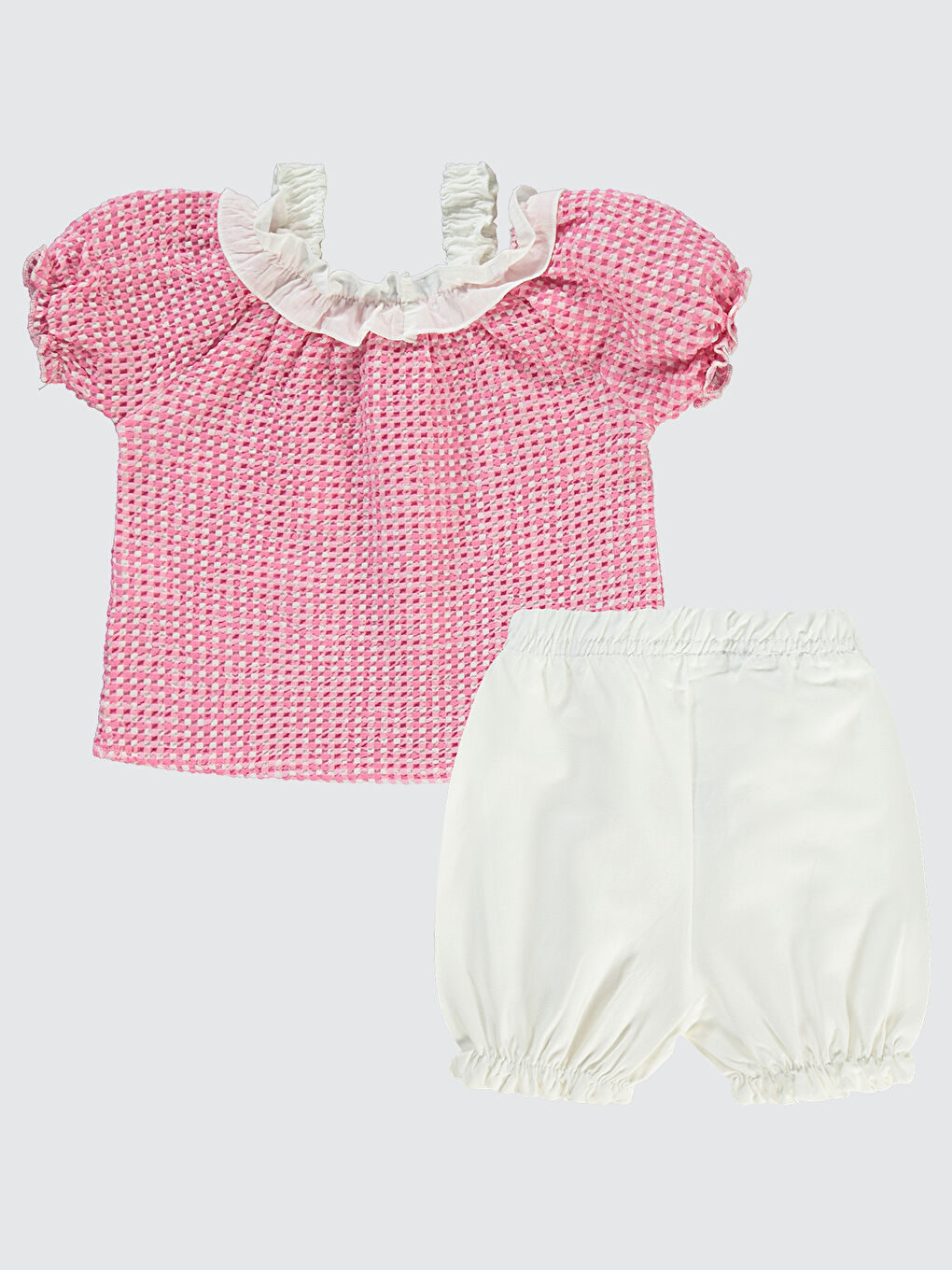 Pembe Kız Bebek Takıım 6-18 Ay Somon-1