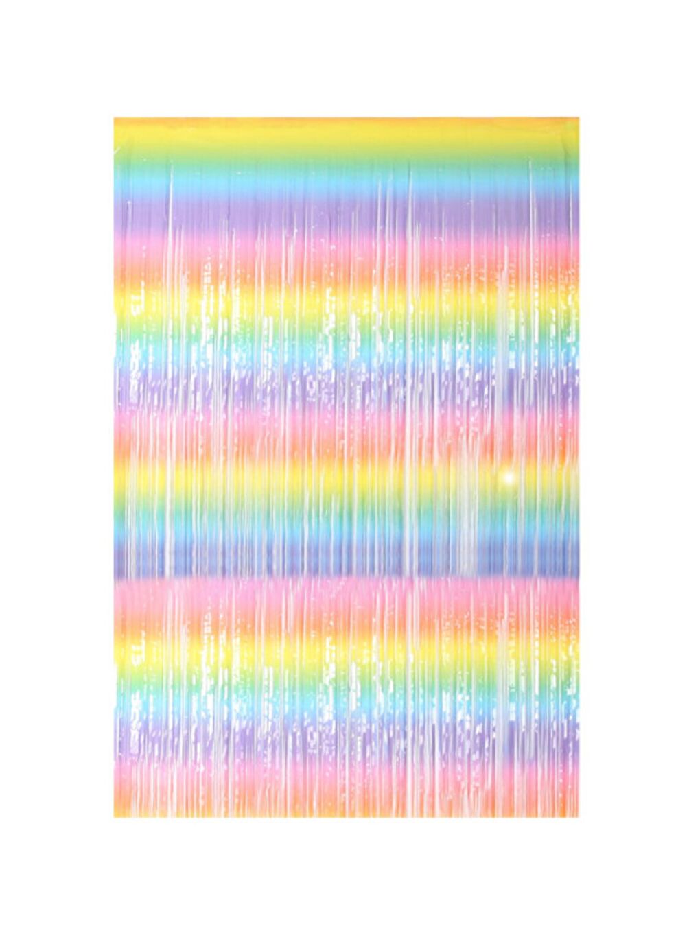 Karışık Çok Renkli Saçak Perde Parti Süsü-3