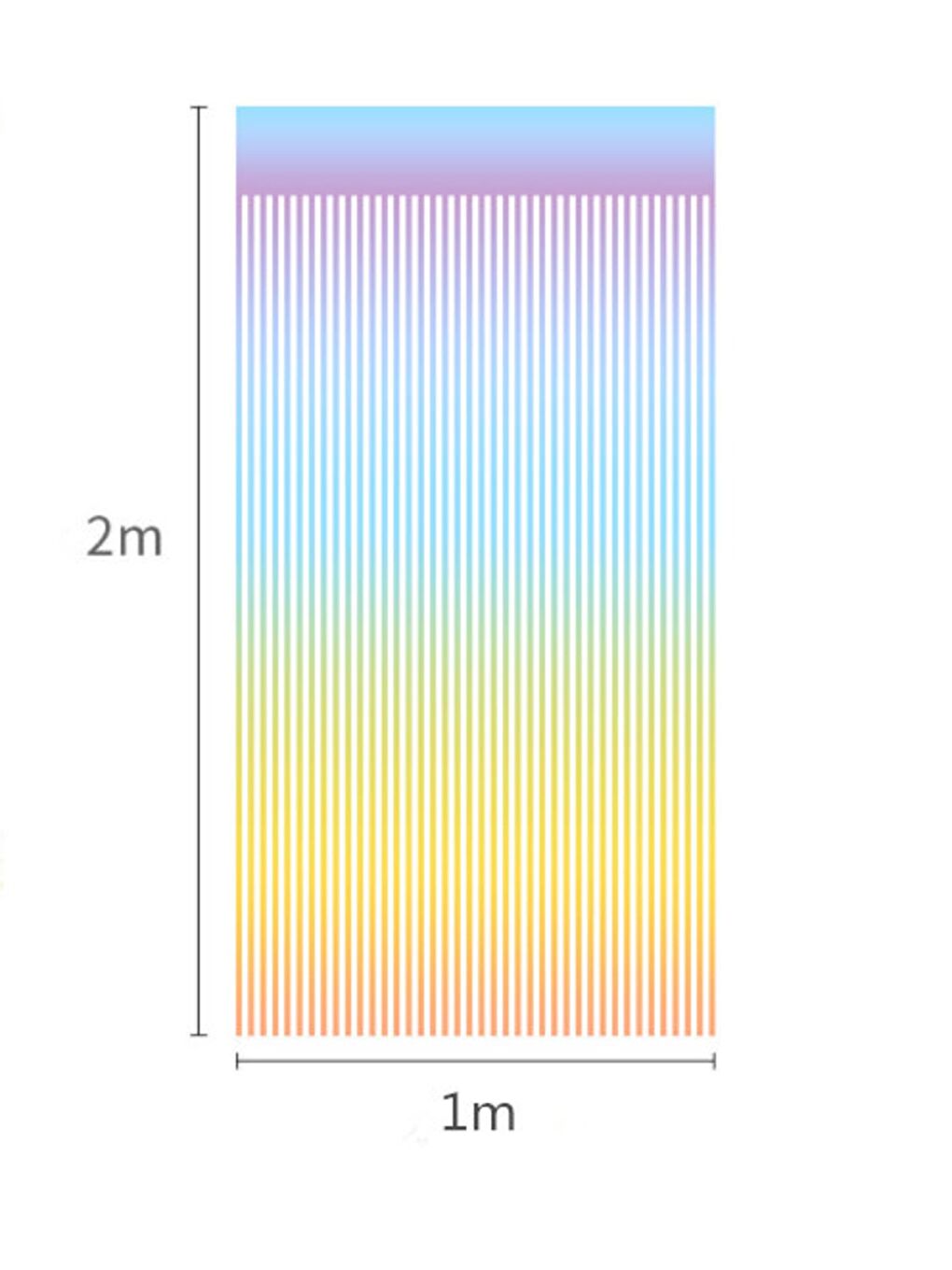 Karışık Çok Renkli Saçak Perde Parti Süsü-4