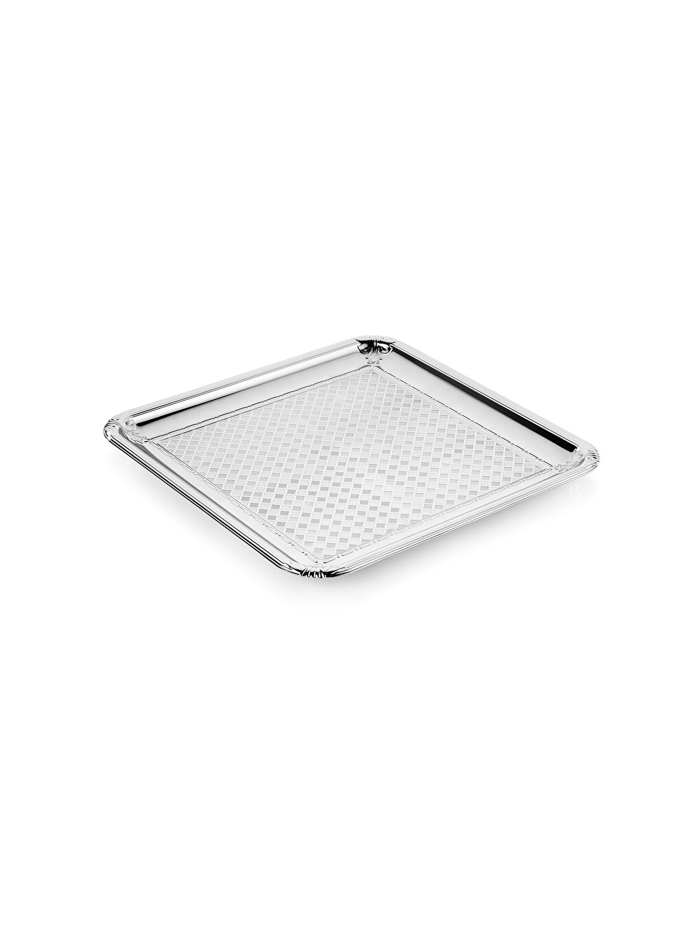Gri Ela Sunum Tepsisi 1 Parça-platin-1