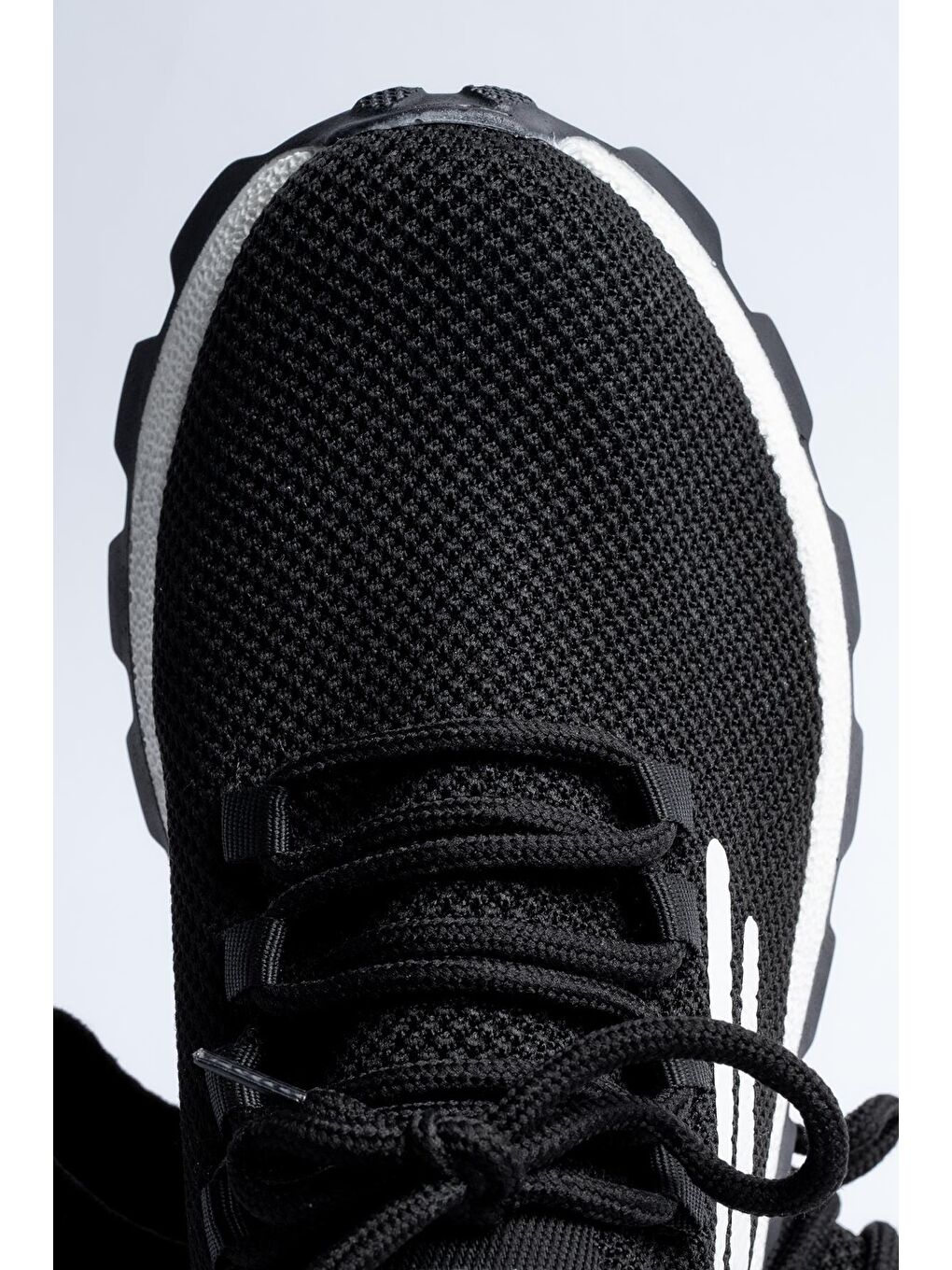 Siyah Erkek Baskılı Spor Ayakkabı-3