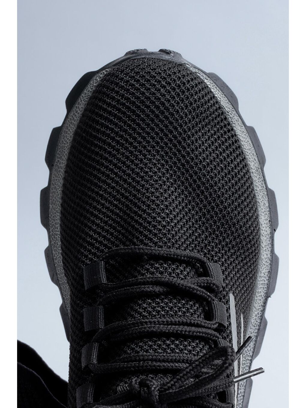 Siyah Erkek Baskılı Spor Ayakkabı-7