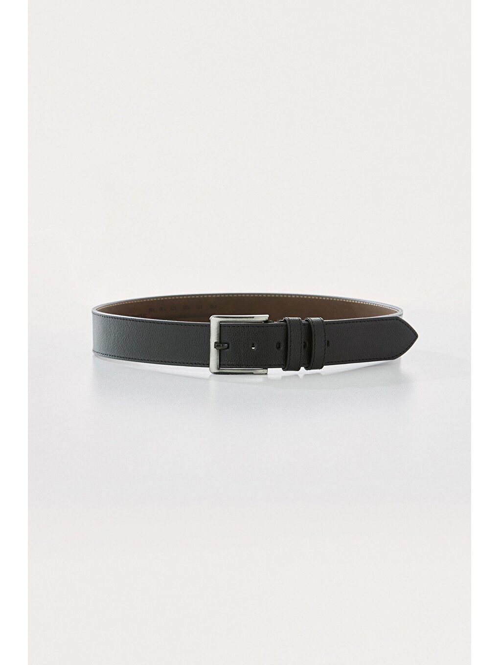 Siyah Spor Suni Deri Kemer-1