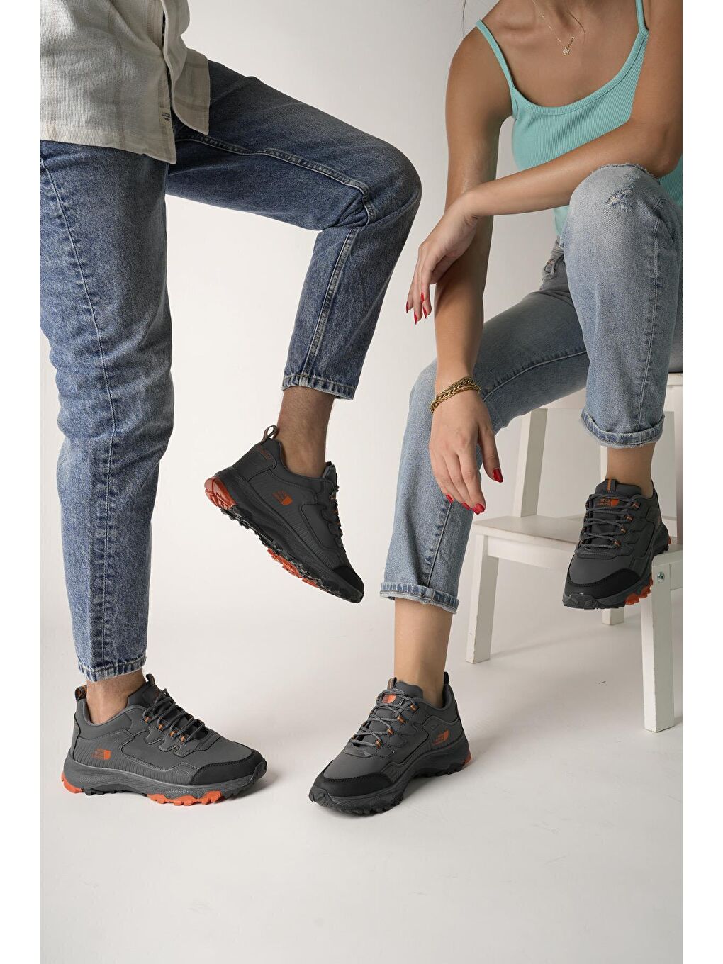 Gri Unisex Trekking Outdoor Ayakkabı-1