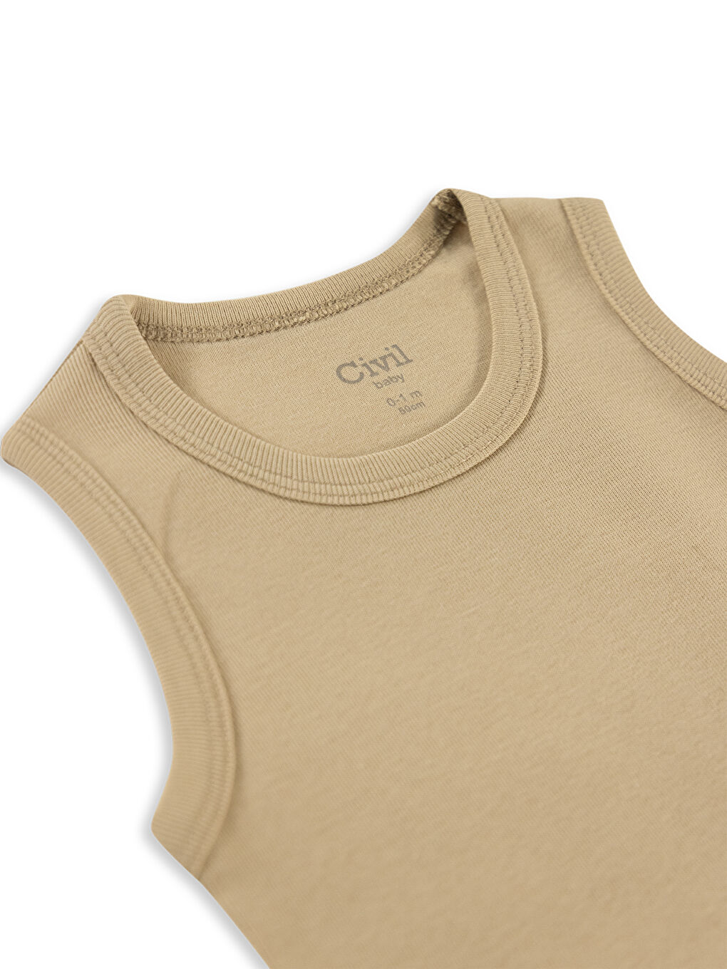 Kahverengi Baby Bebek Çıtçıtlı Badi 3-9 Ay Sütlü Kahve-2