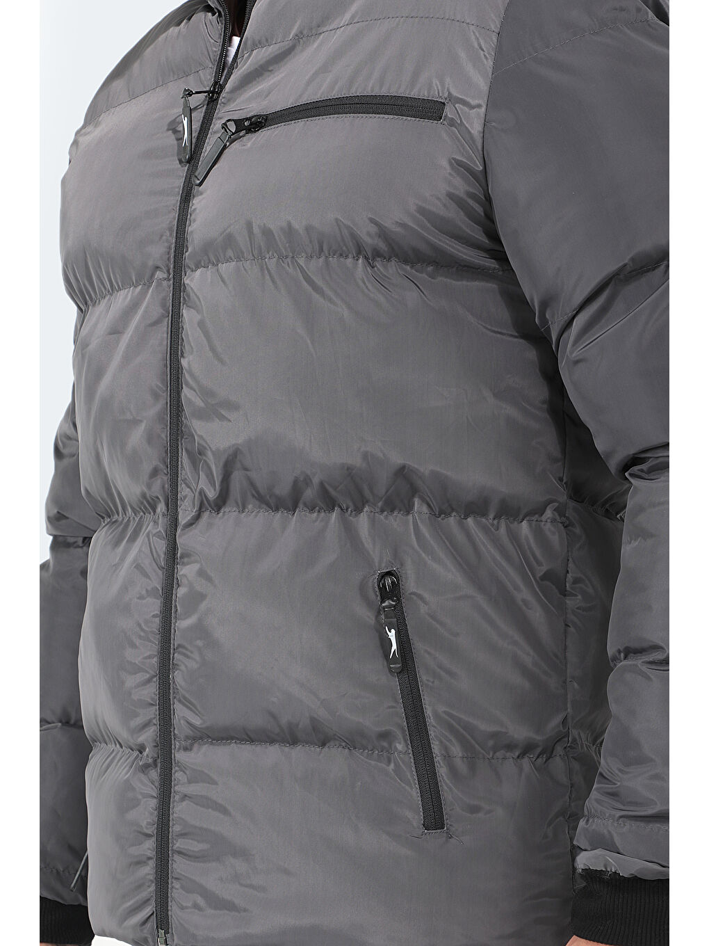 NALDO Erkek Mont Koyu Gri-2