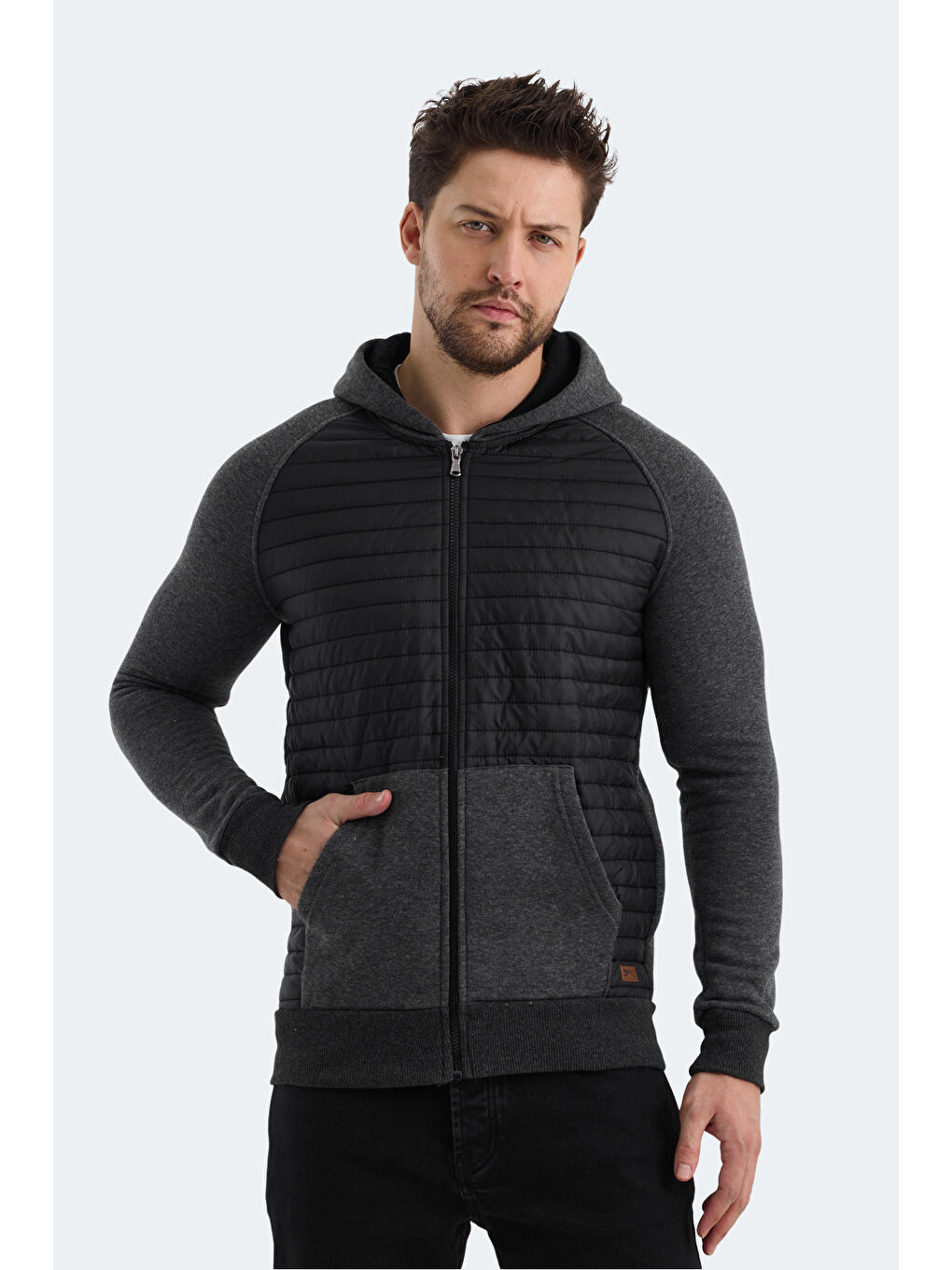 BASS Erkek Sweatshirt Antrasit-2