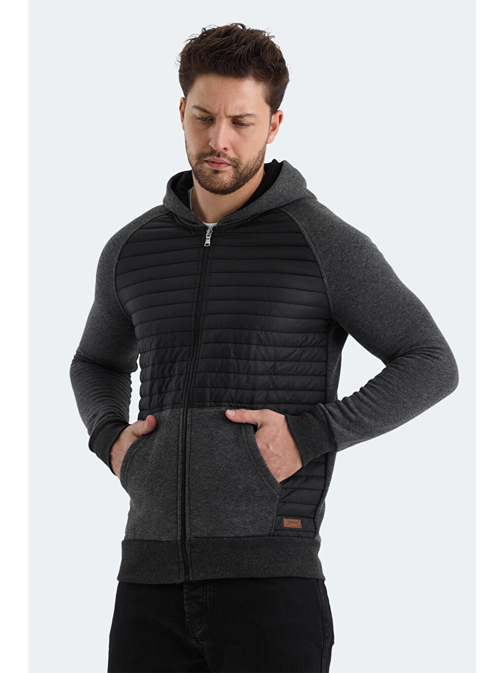 BASS Erkek Sweatshirt Antrasit-3