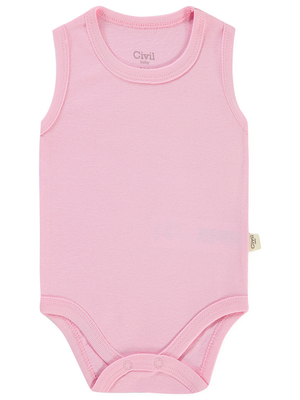 Baby Bebek Çıtçıtlı Badi 3-9 Ay Pembe