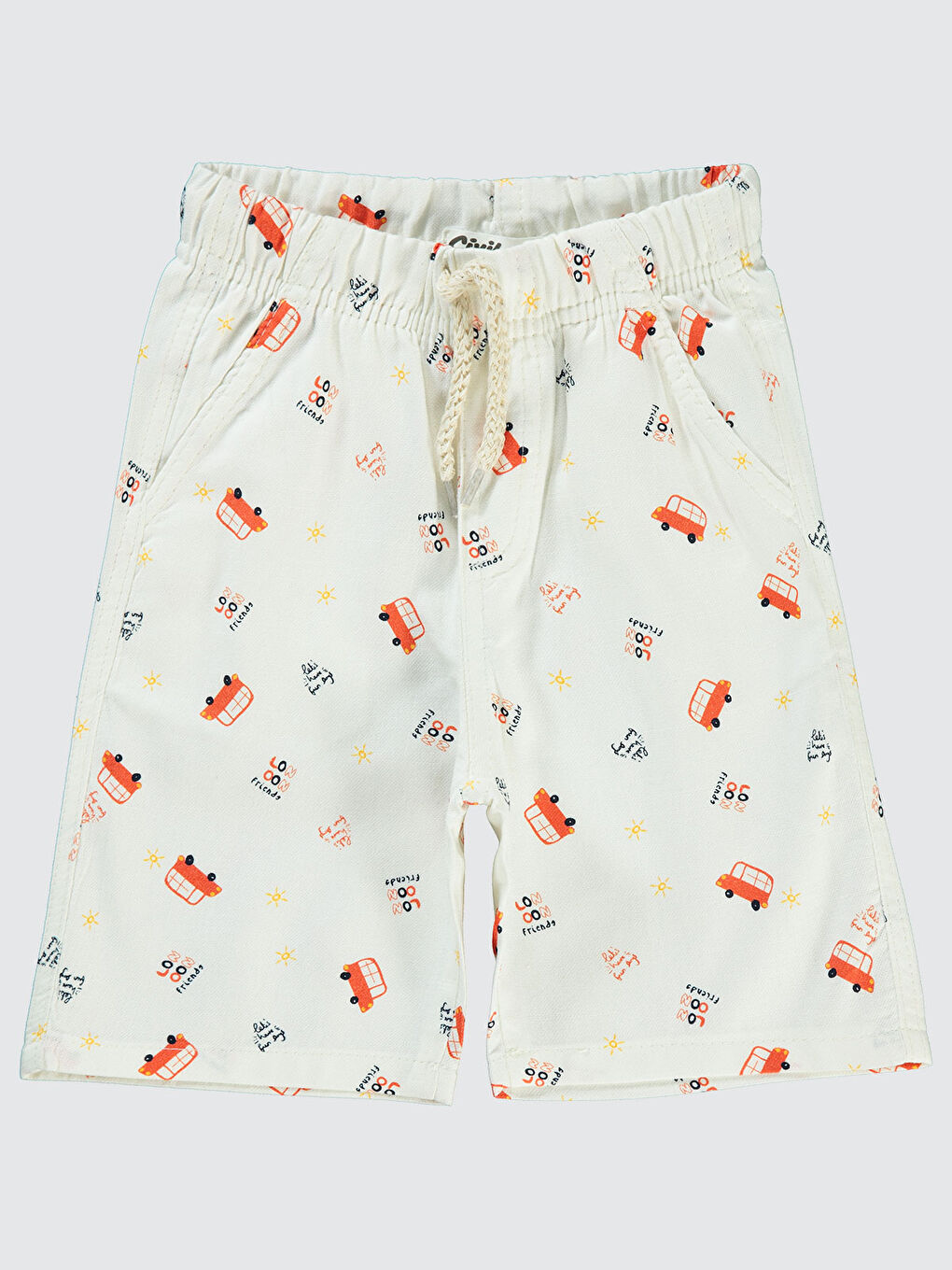 Yeşil Boys Erkek Çocuk Şort 2-5 Yaş Oranj