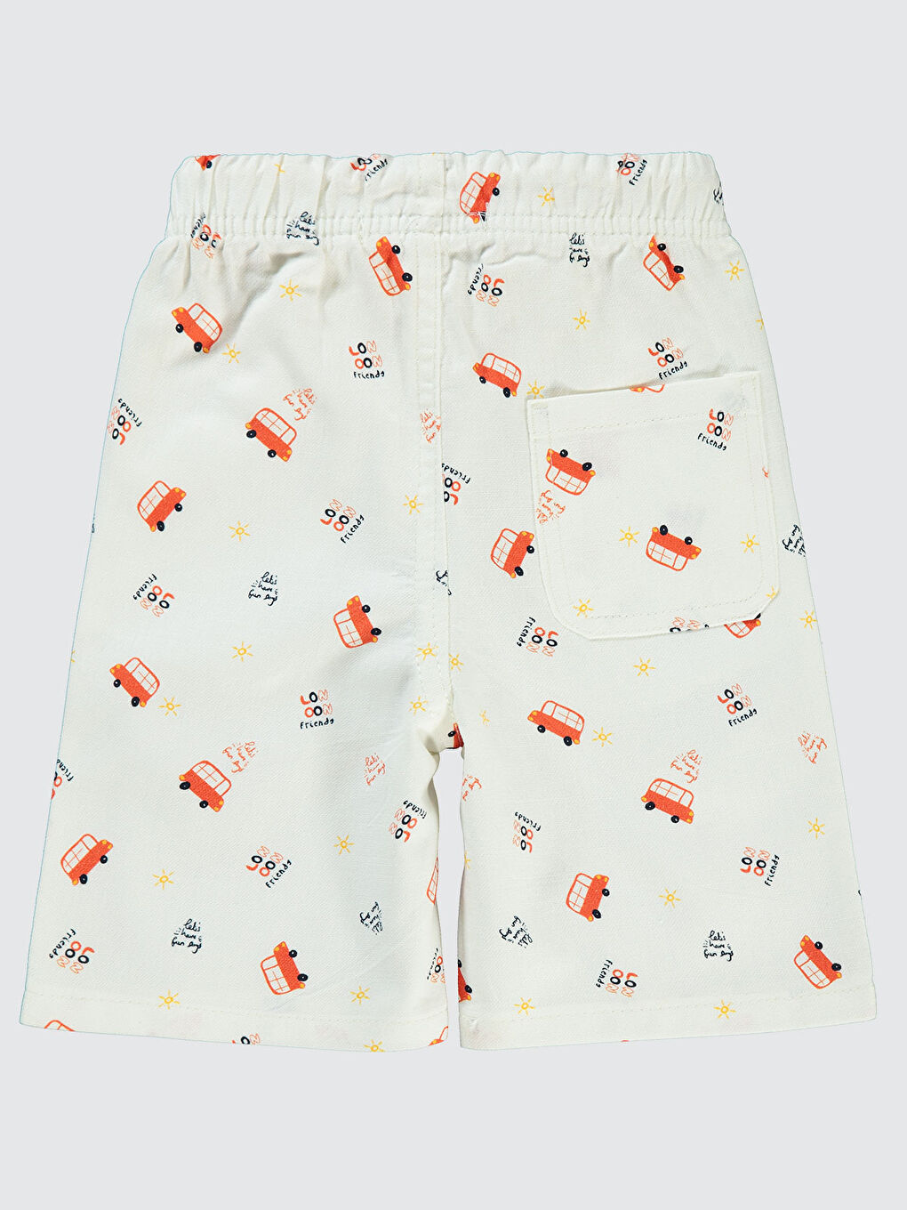 Yeşil Boys Erkek Çocuk Şort 2-5 Yaş Oranj-1