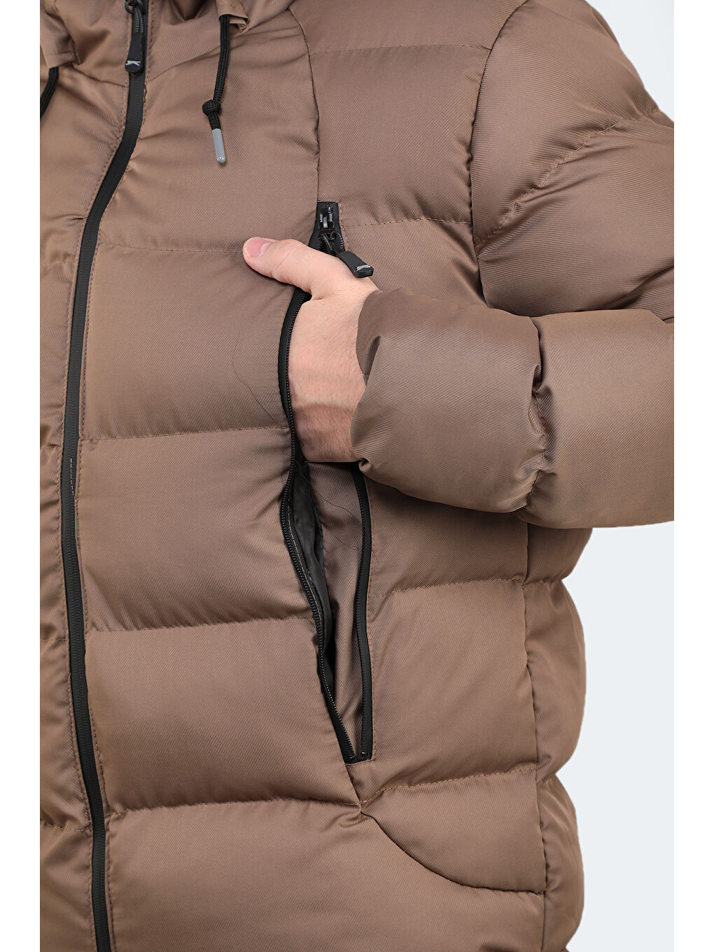 SLAZENGER Bej HEATH Erkek Mont & Kaban Camel - 4