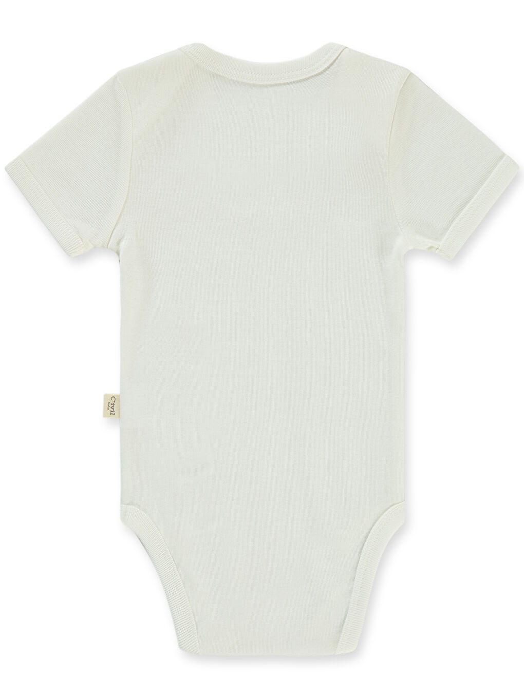 Baby Bebek Çıtçıtlı Badi 0-1 Ay Beyaz-1