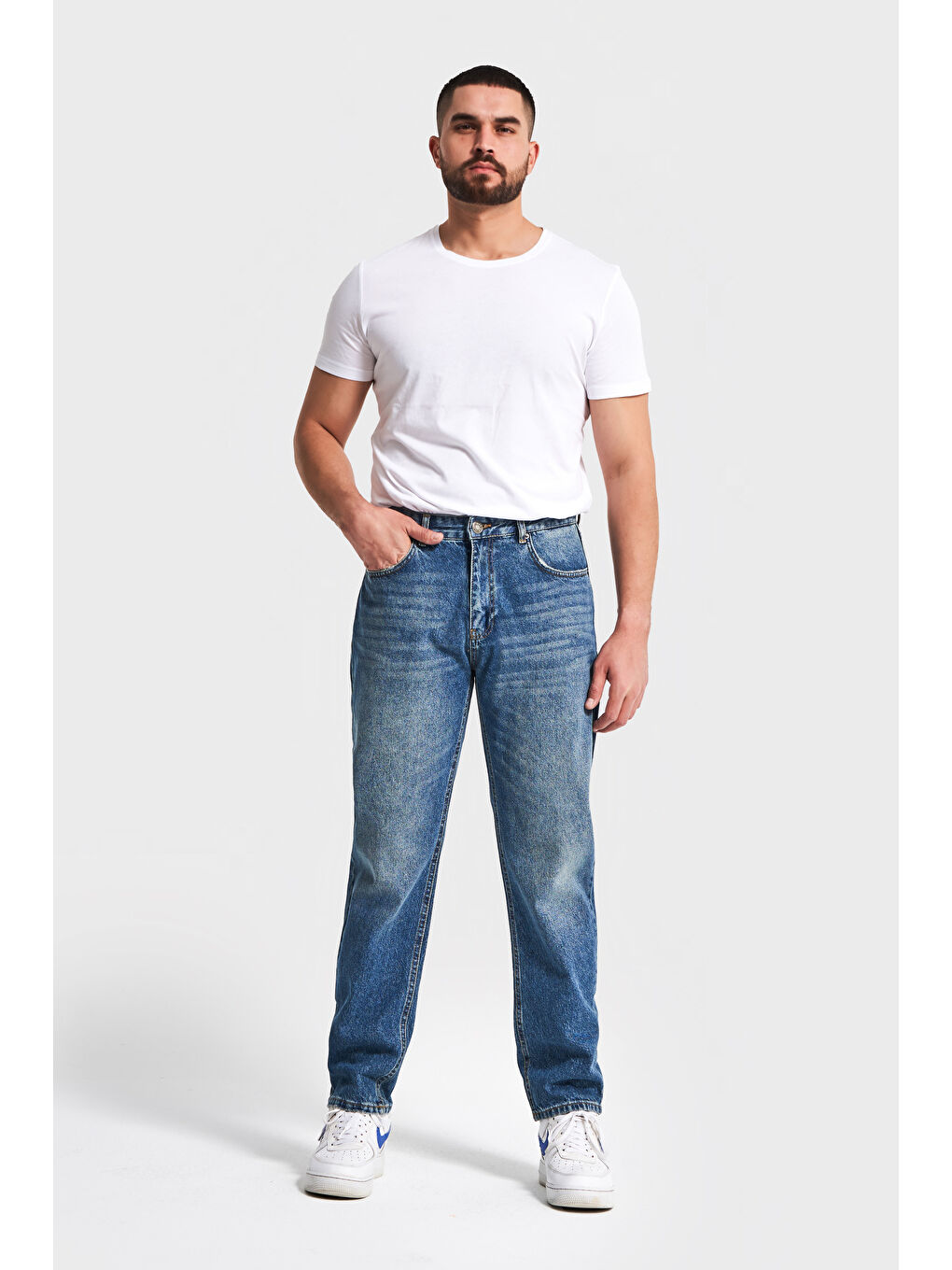 Mavi Erkek T.Kot Rengi 2w5-32 SC34 Straight Fit İç Boy 75cm %100 Pamuk Denim Jean-3