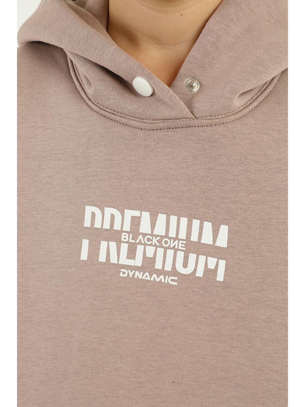 Kahverengi Kapüşonlu Kargo Cepli Baskı Detaylı Erkek Çocuk Eşofman Takımı-3