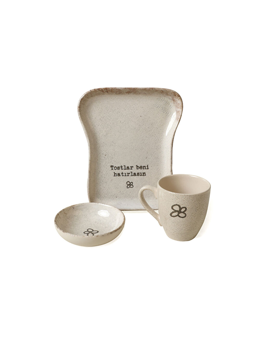 Kahverengi Tost Kahvaltı Takımı 3 Parça-3