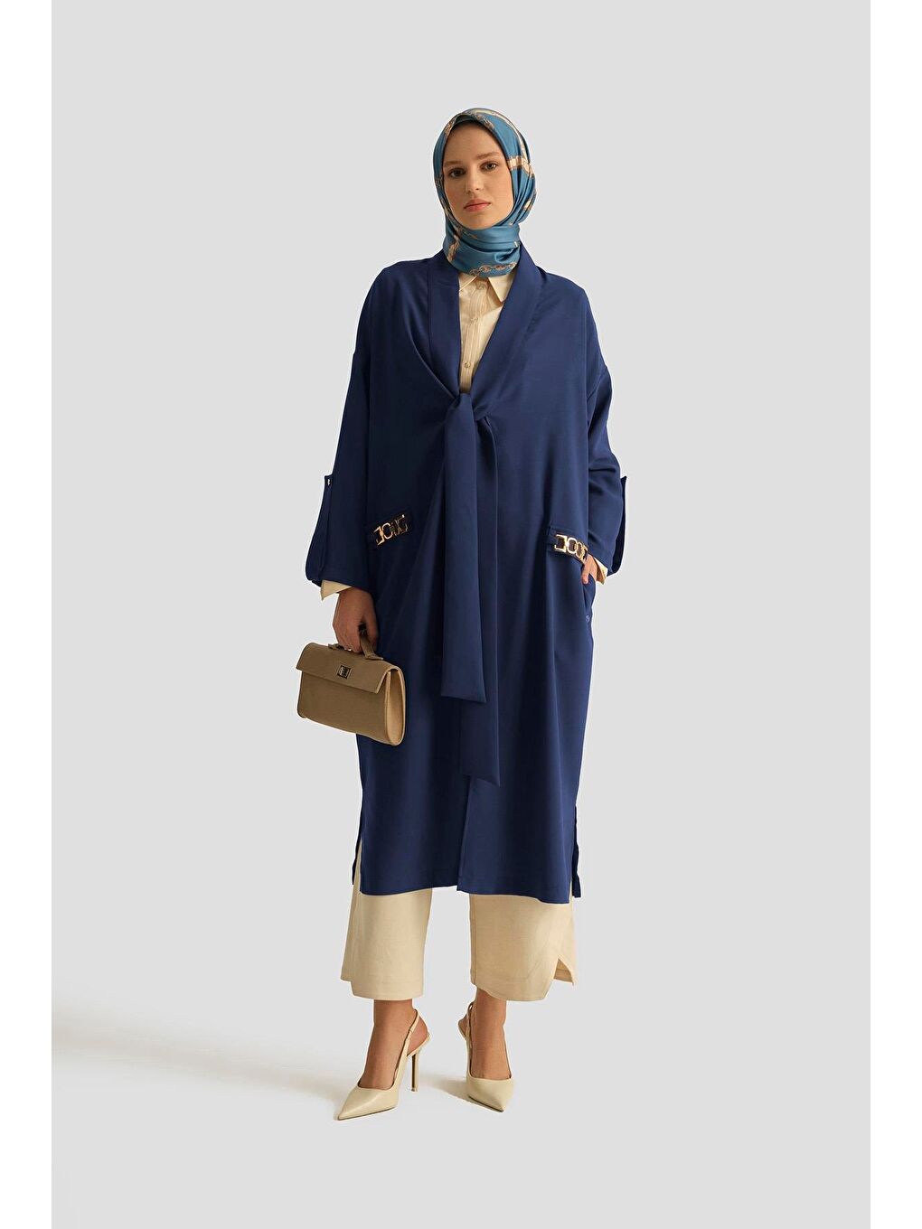 Mavi Zincir Detaylı Giyçık 25Yt543 İndigo-1