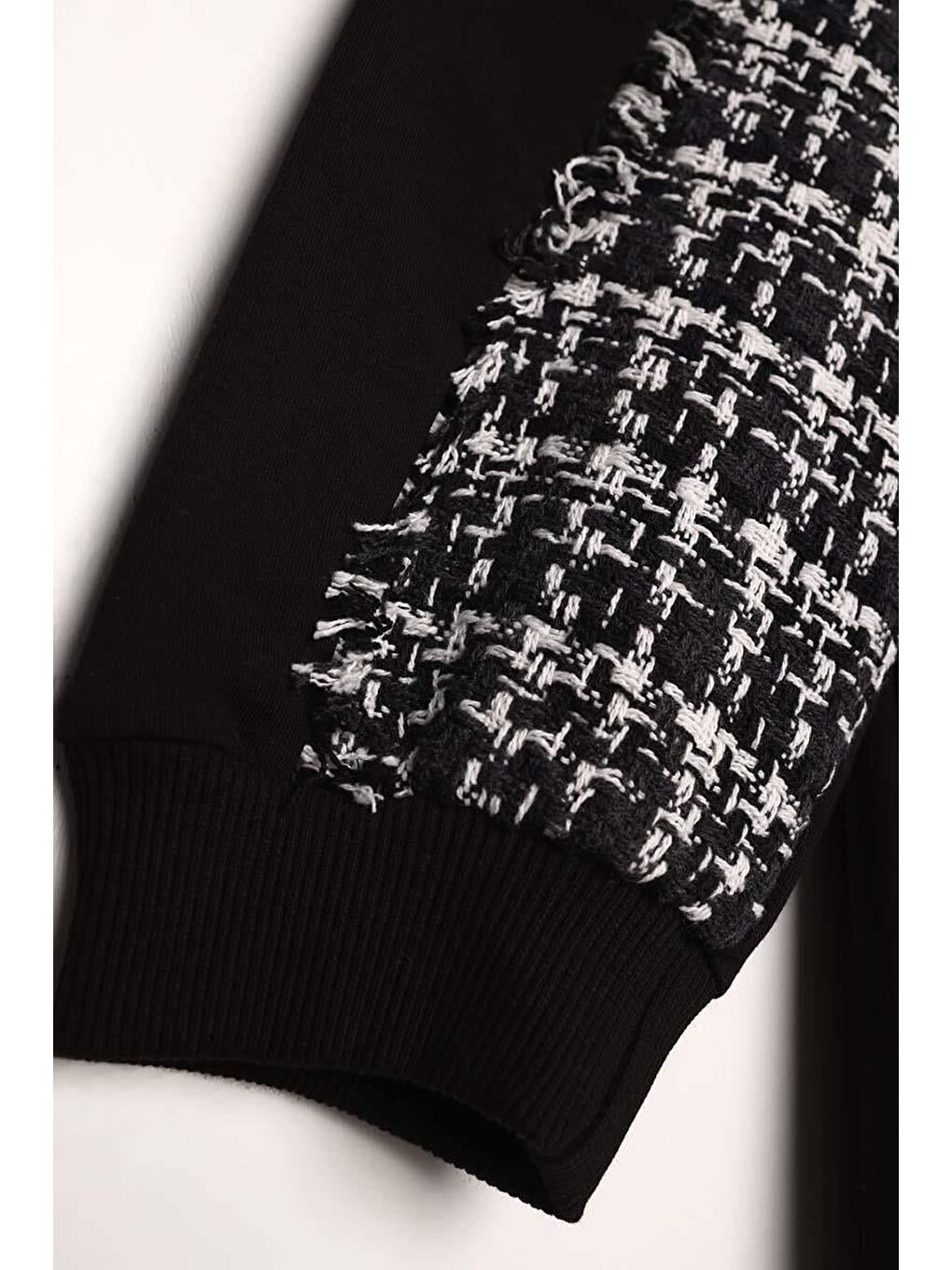 Siyah-Tüvit Garni Detaylı Pantolon Takımı-5