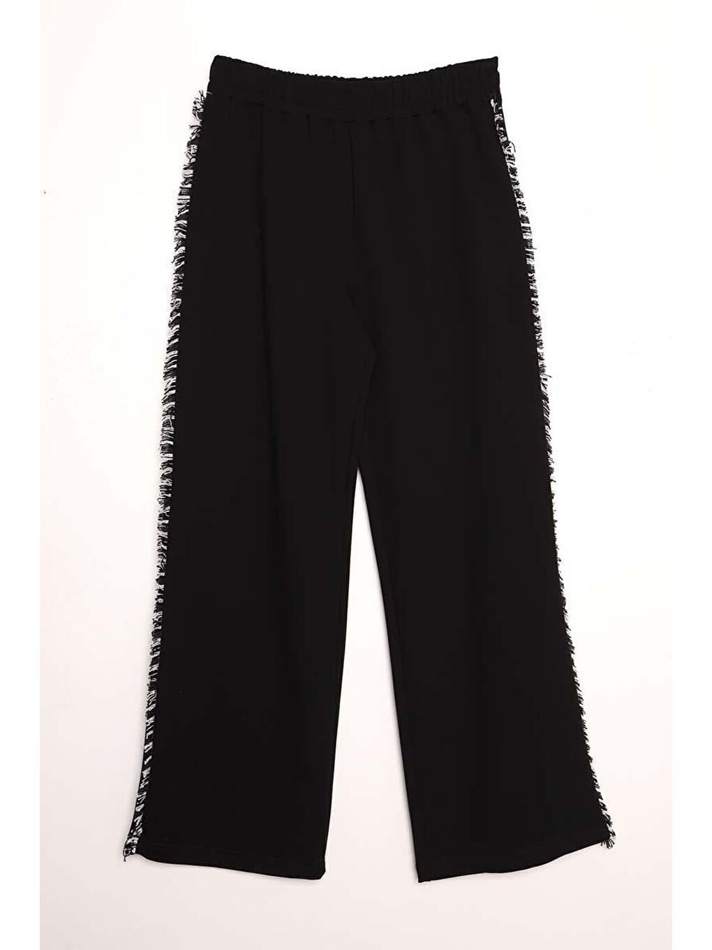 Siyah-Tüvit Garni Detaylı Pantolon Takımı-6